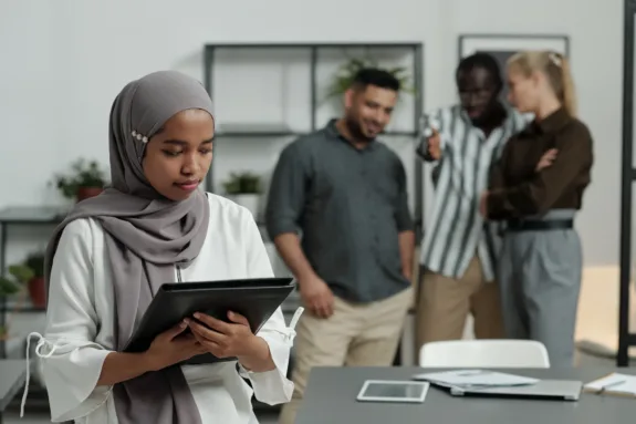 Young Muslim businesswoman